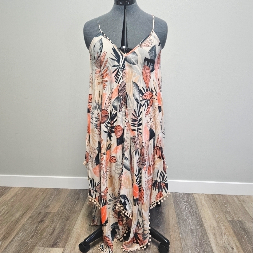 Goa Japna Asymmetrical Beachwear Swimwear Cover Up Dress  Women's Small